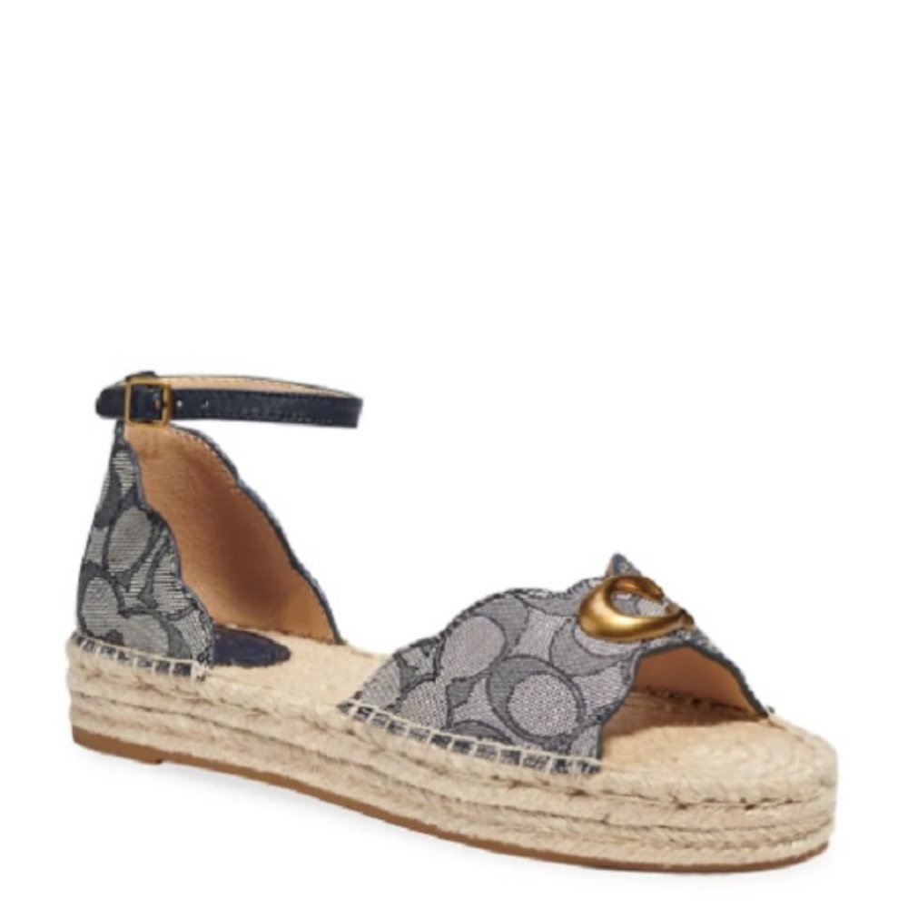 $128 *NEW* (8, 8.5, 9, & 9.5) COACH Dillon Jacquard Espadrilles